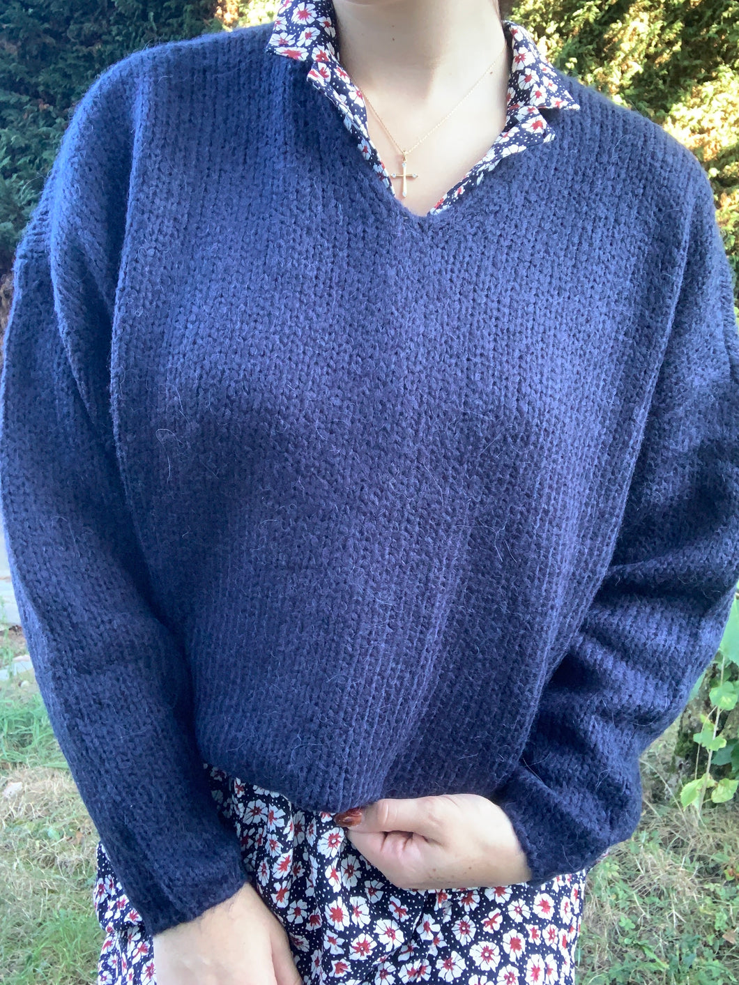 Pull Bleu Marine